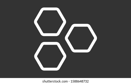Honeycomb vector icon. honeycomb icon for bees. honeycomb products icon. honeycomb icon. 10 eps.  