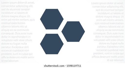 Honeycomb vector icon. honeycomb icon for bees. honeycomb products icon. honeycomb icon. 10 eps. Lorem Ipsum.