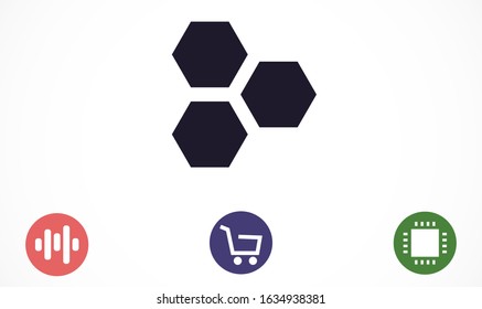 Honeycomb vector icon. honeycomb icon for bees. honeycomb products icon. honeycomb icon. 10 eps. Lorem Ipsum.