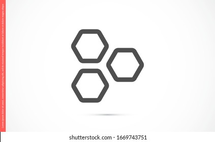 Honeycomb vector icon. honeycomb icon for bees. honeycomb products icon. honeycomb icon. 10 eps. Lorem Ipsum.