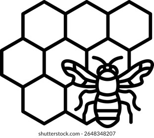Honeycomb vector icon. Can be used for printing, mobile and web applications.