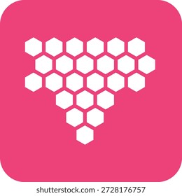Ilustración de diseño de icono de Vector de panal