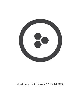 Honeycomb vector icon. filled flat sign for mobile concept and web design. Solid icon. Symbol, logo illustration. Pixel perfect vector graphics