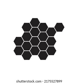 Honeycomb vector icon illustration isolated white background