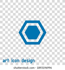 icono del vector de pepita en un fondo abstracto