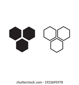 Honeycomb Vector Icon On White Background