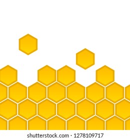 Honeycomb, vector isolated on white background