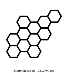 Honeycomb Vector Line Icon Design