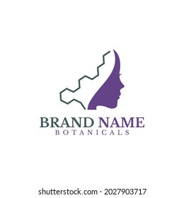 Honeycomb woman logo vector. Perfect to use for beauty business, cosmetic, spa, health skin care etc.