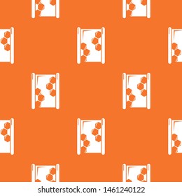 Honeycomb wood pattern vector orange for any web design best