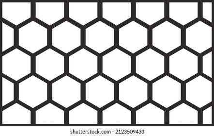 Honeycombs. Beekeeping. Flat black silhouette. Vector image isolated on a white background.