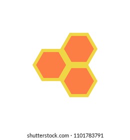 honeycombs colored icon. Element of school icon for mobile concept and web apps. Detailed honeycombs icon can be used for web and mobile. Simple icon on white background