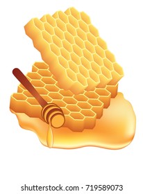 Honeycombs with a dipper