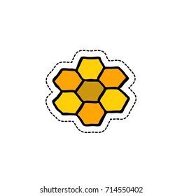 honeycombs doodle icon