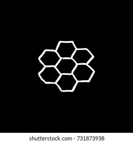 honeycombs doodle icon