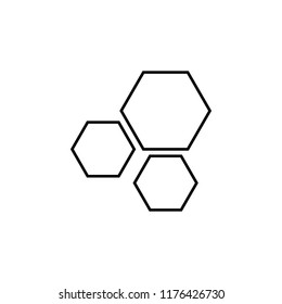 honeycombs icon. Element of education for mobile concept and web apps icon. Thin line icon for website design and development, app development. Premium icon