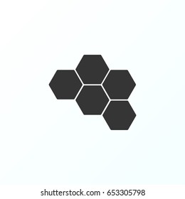 Honeycombs icon illustration isolated vector sign symbol