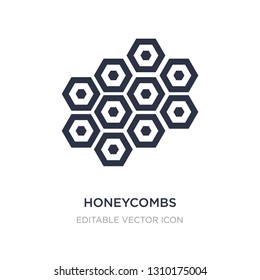 honeycombs icon on white background. Simple element illustration from Food concept. honeycombs icon symbol design.