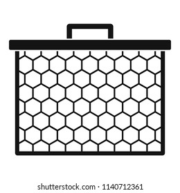 Honeycombs icon. Simple illustration of honeycombs vector icon for web design isolated on white background