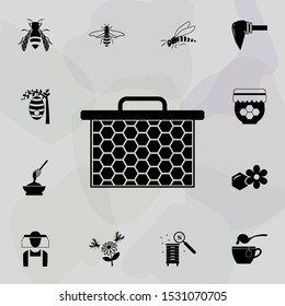 honeycombs icon. Universal set of beekeeping for website design and development, app development
