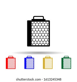 honeycombs multi color style icon. Simple glyph, flat vector of beekeeping icons for ui and ux, website or mobile application