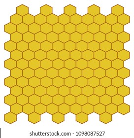 Honeycombs pattern design. Hexagon seamless background.