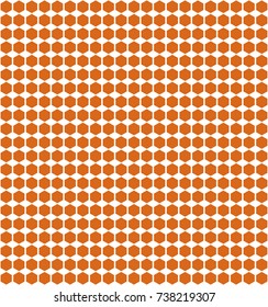 Honeycombs seamless pattern. Orange hexagon on a white background.