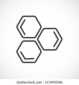 honeycombs vector icon 10 eps