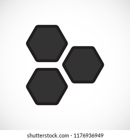 honeycombs vector icon 10 eps