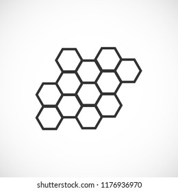 honeycombs vector icon 10 eps