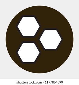 honeycombs vector icon 10 eps