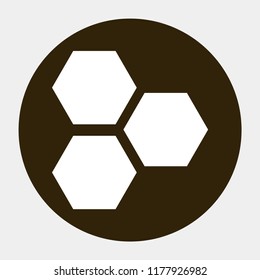 honeycombs vector icon 10 eps