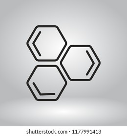 honeycombs vector icon 10 eps