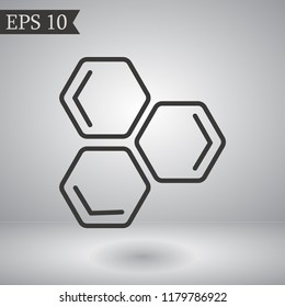 honeycombs vector icon 10 eps
