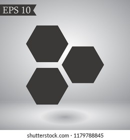 honeycombs vector icon 10 eps