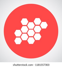 honeycombs vector icon 10 eps
