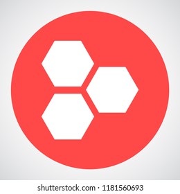 honeycombs vector icon 10 eps