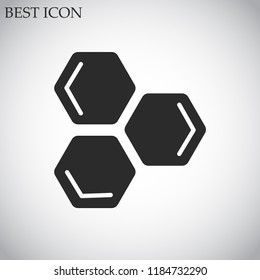 honeycombs vector icon 10 eps