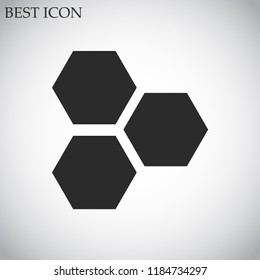 honeycombs vector icon 10 eps
