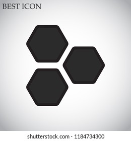 honeycombs vector icon 10 eps