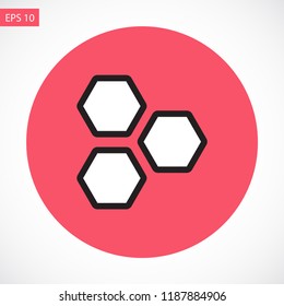 honeycombs vector icon 10 eps