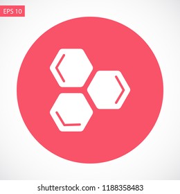 honeycombs vector icon 10 eps