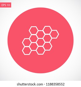 honeycombs vector icon 10 eps