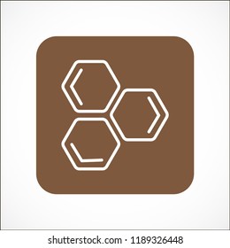 honeycombs vector icon 10 eps
