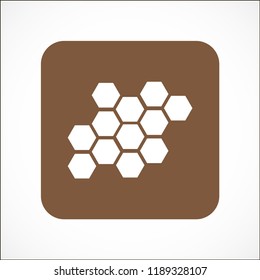 honeycombs vector icon 10 eps