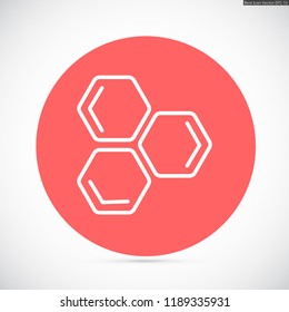 honeycombs vector icon 10 eps