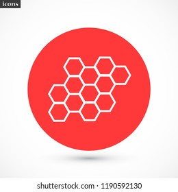 honeycombs vector icon 10 eps