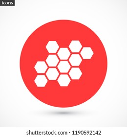 honeycombs vector icon 10 eps