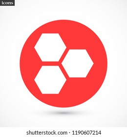 honeycombs vector icon 10 eps