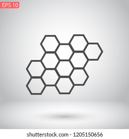honeycombs vector icon 10 eps
